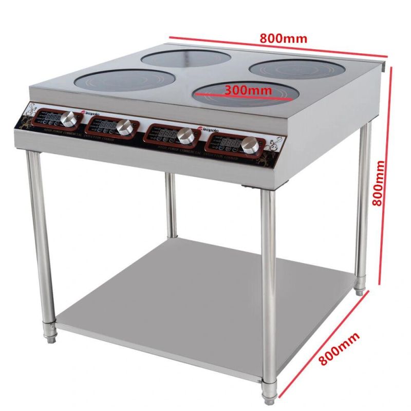 220V 3500W Stainless 4 Burner Induction Cooker Induction Range Cooker