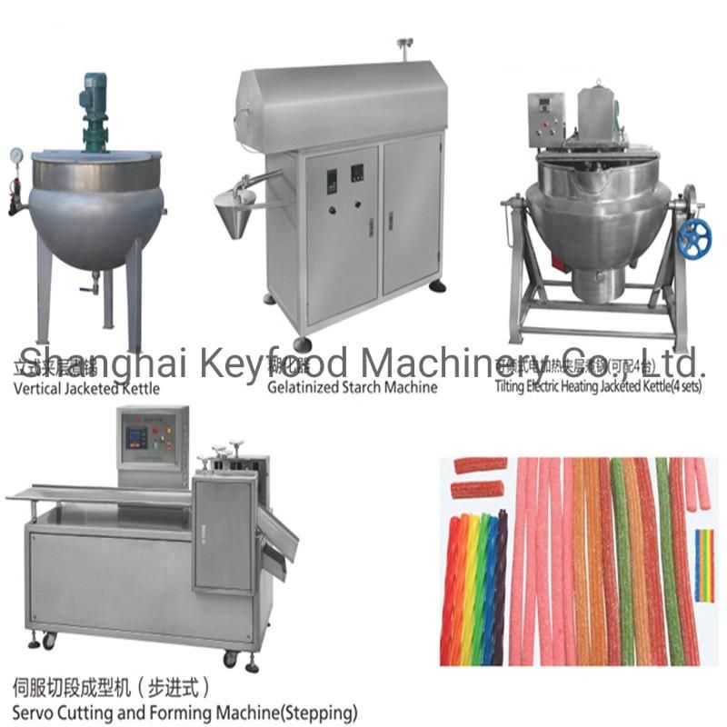 Factory Price Automatic Sour Rainbow Licorice Belt Candy Making Machine