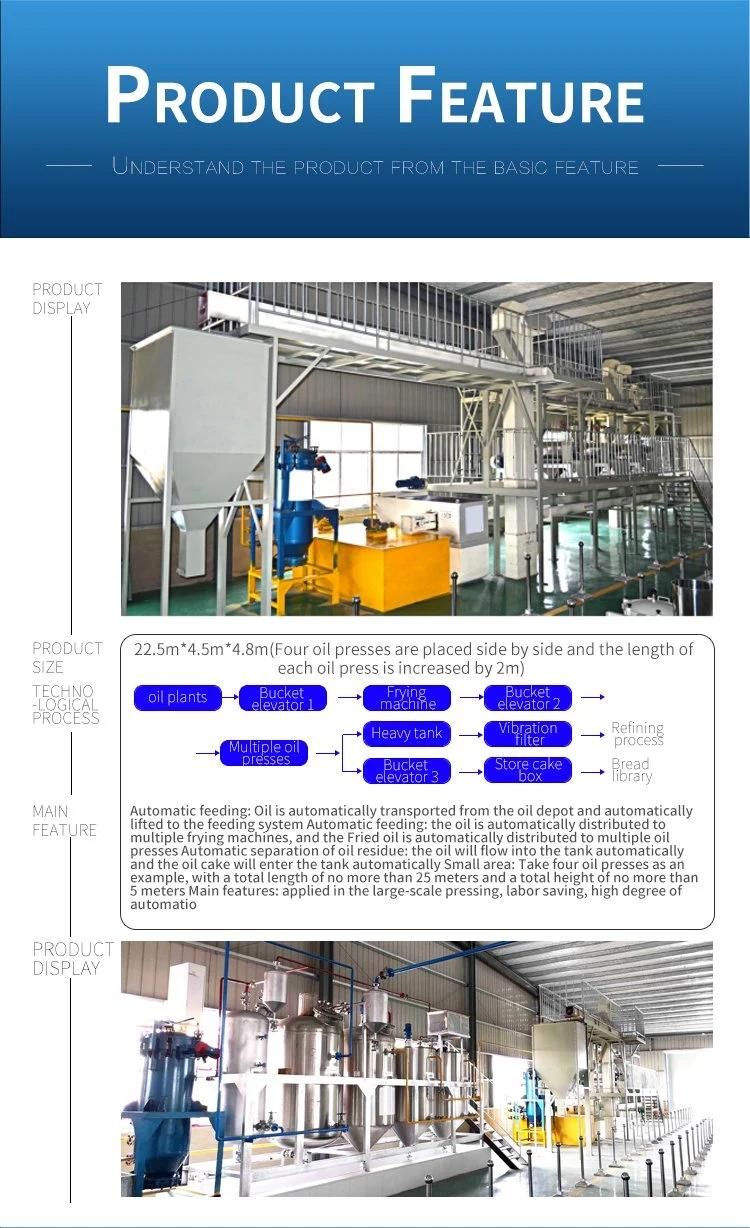 2 Tons Per Day Large Scale Oil Press Machine for First Grade Oil