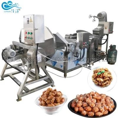 Automatic Industrial Sugar Coated Peanut Cashew Nuts Walnuts Almond Making Machine