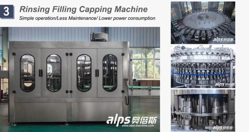 2000bph 3in1 Rotary Pet Bottle Soda Drink Precision Filling Machine