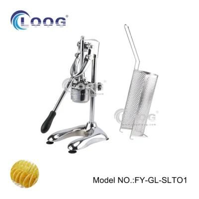 Commercial Potato Chips Fry Squeezer Snack Food Extruder Manual Long French Fries Deep ...