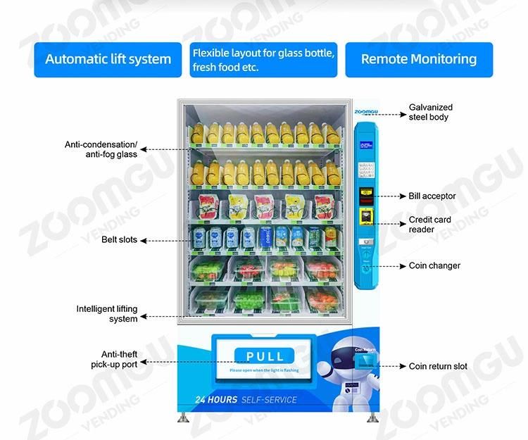 Zg Food Vending Machine with Conveyor Belt