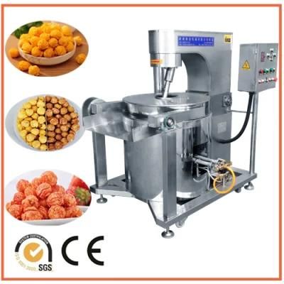 Gas Operated Caramel Popcorn Machine for American Mushroom Approved by Ce SGS