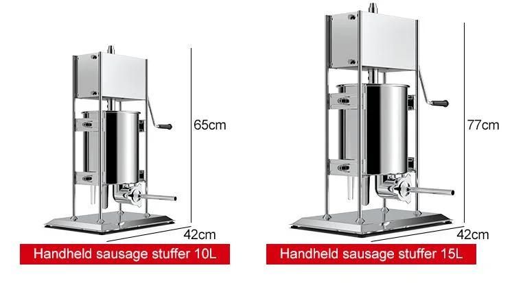 5L Commercial Sausage Filler/Sausage Filling Machine Stuffer/Mixing Machine