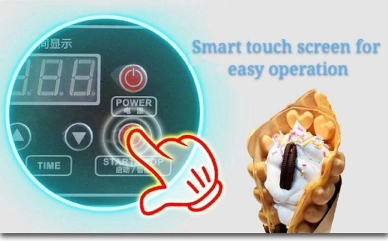 Wholesale Supplier Durable Stainless Steel Hong Kong Flip Waffle Egg Bread Baker Digital Rotating Belgian Bubble Waffle Maker for Food Street Snack Machine