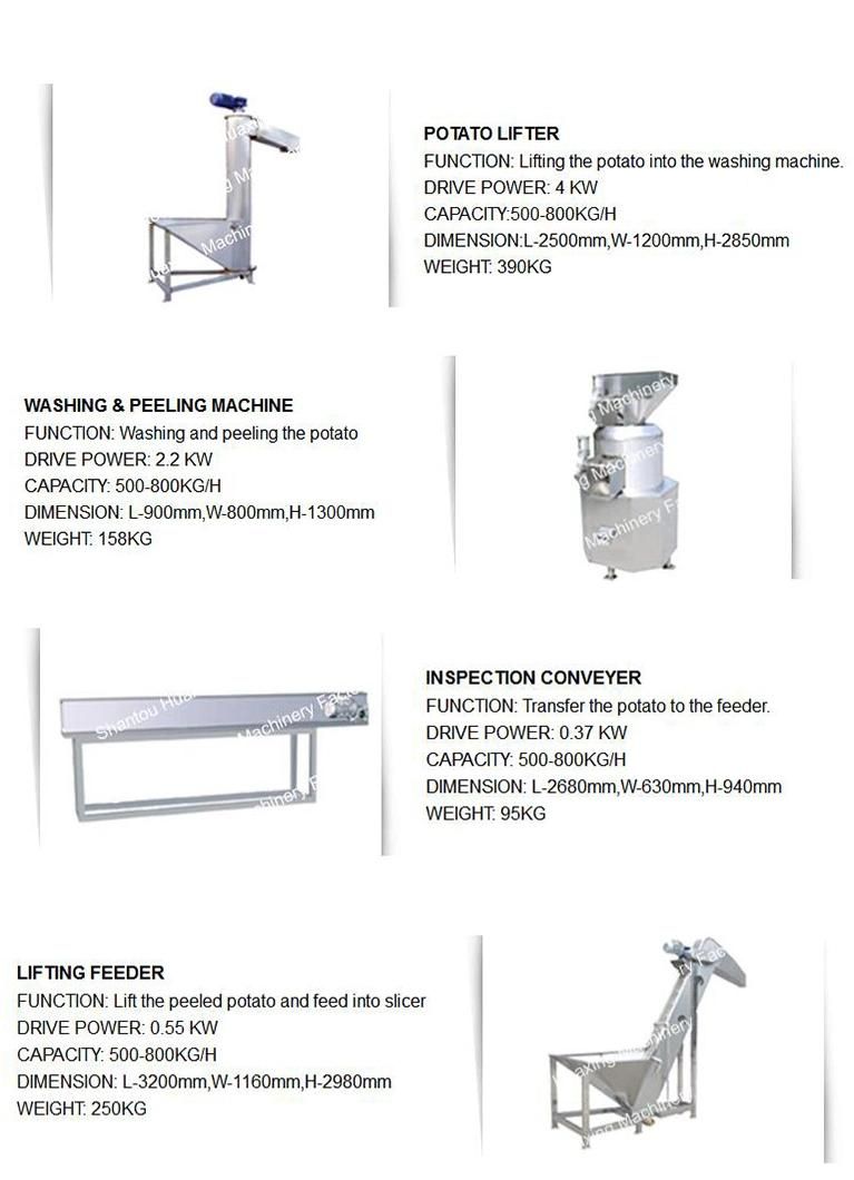 Fully Automatic Industrial Potato Chips Making Machine