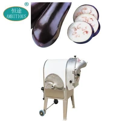 Vegetable Chopper Cutting Machinery Eggplant Slicing Machine