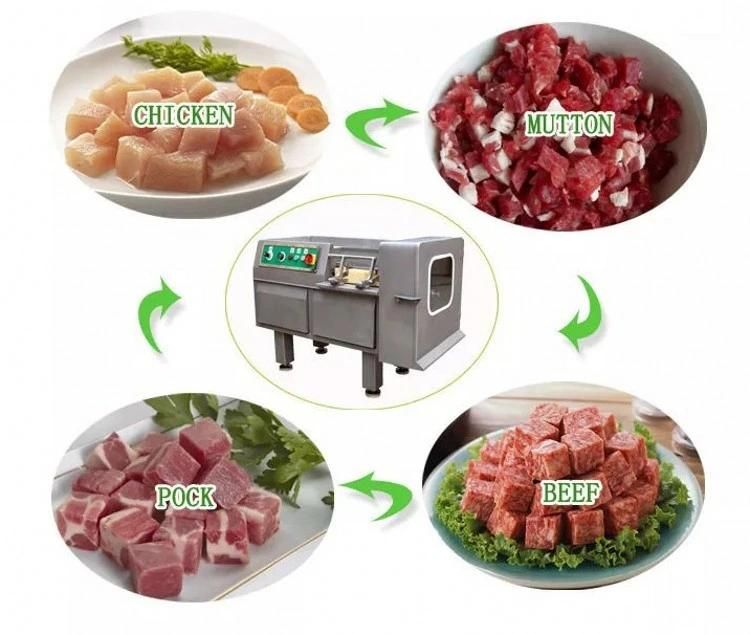 Fresh Meat Dicer Meat Cube Cutting Dicing Machine