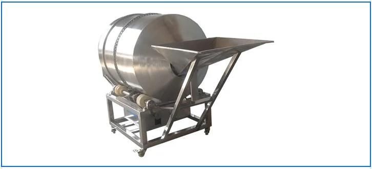 Continuous Drum Food Flavoring and Mixing Machine