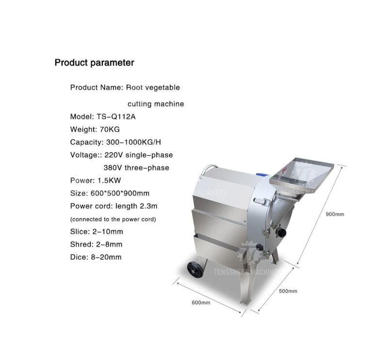 Vegetable Fruit Slicer Slicing Tomato Apple Dicing Cutting Machine (TS-Q112A)