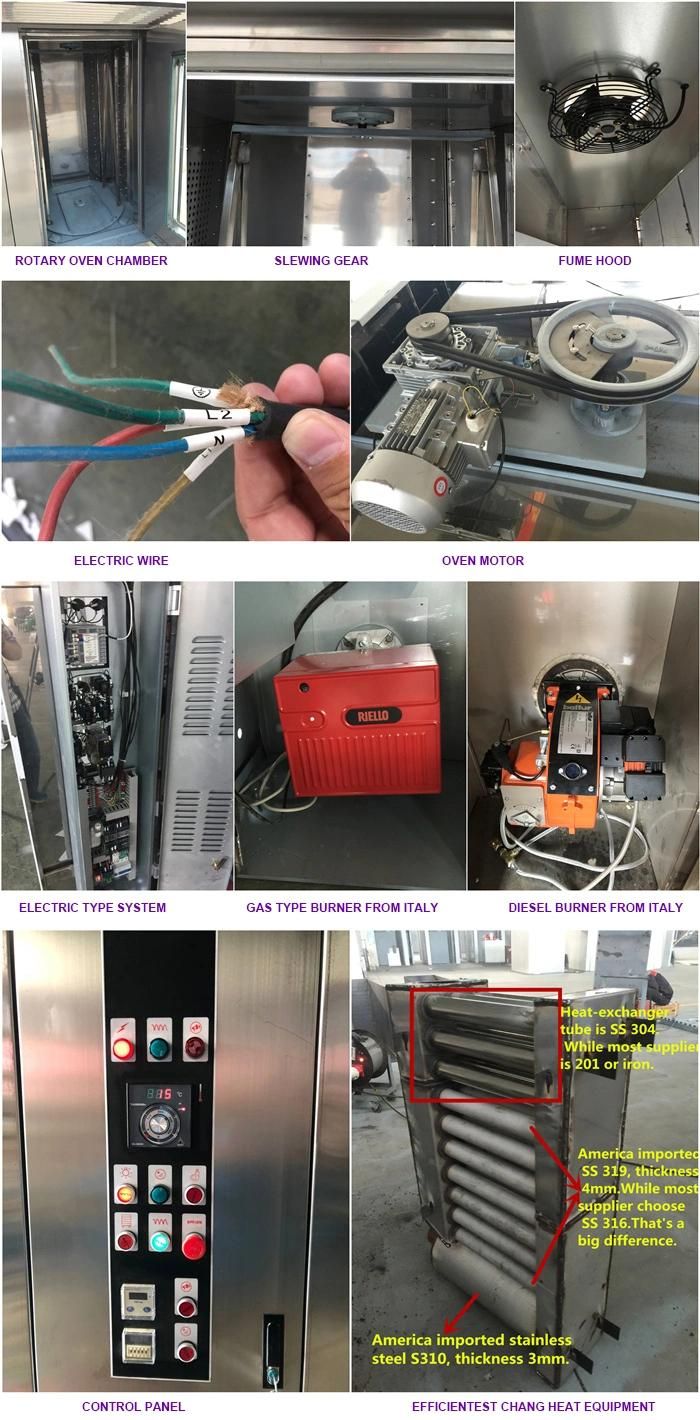 Commercial Gas Oven Rotary Rack Oven with 32 Tray