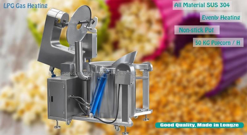 Big Size Capacity Electric Popcorn Machine for Popular Mushroom Popcorns