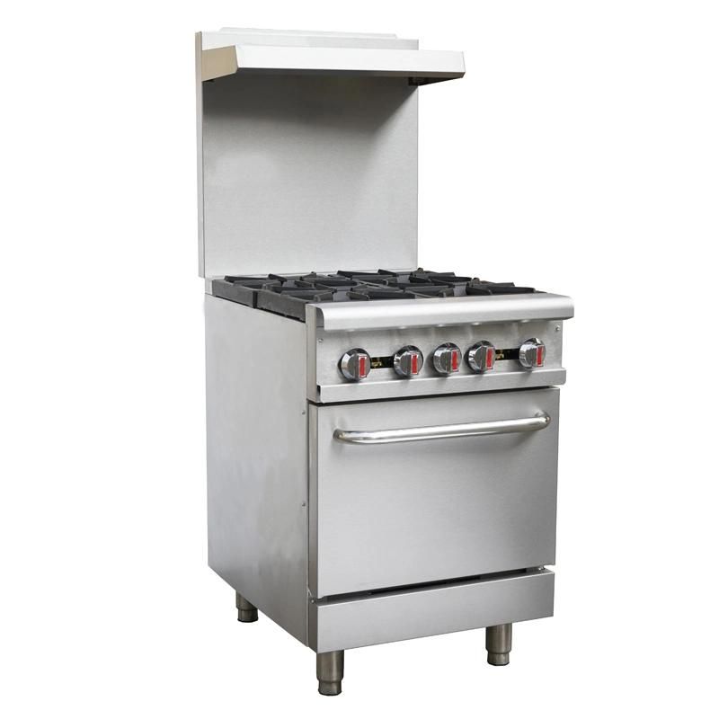 4 Gas Burners with Gas Oven, Economy Cooking Range