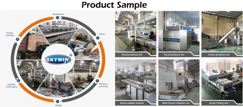 Chocolate Cream Cookie Machine Auto Biscuit Line Connect with Packing