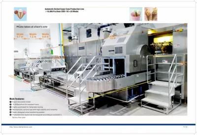 Versatile Fully Automatic Cake Cone Machine of 28 Molds (3 cavities)