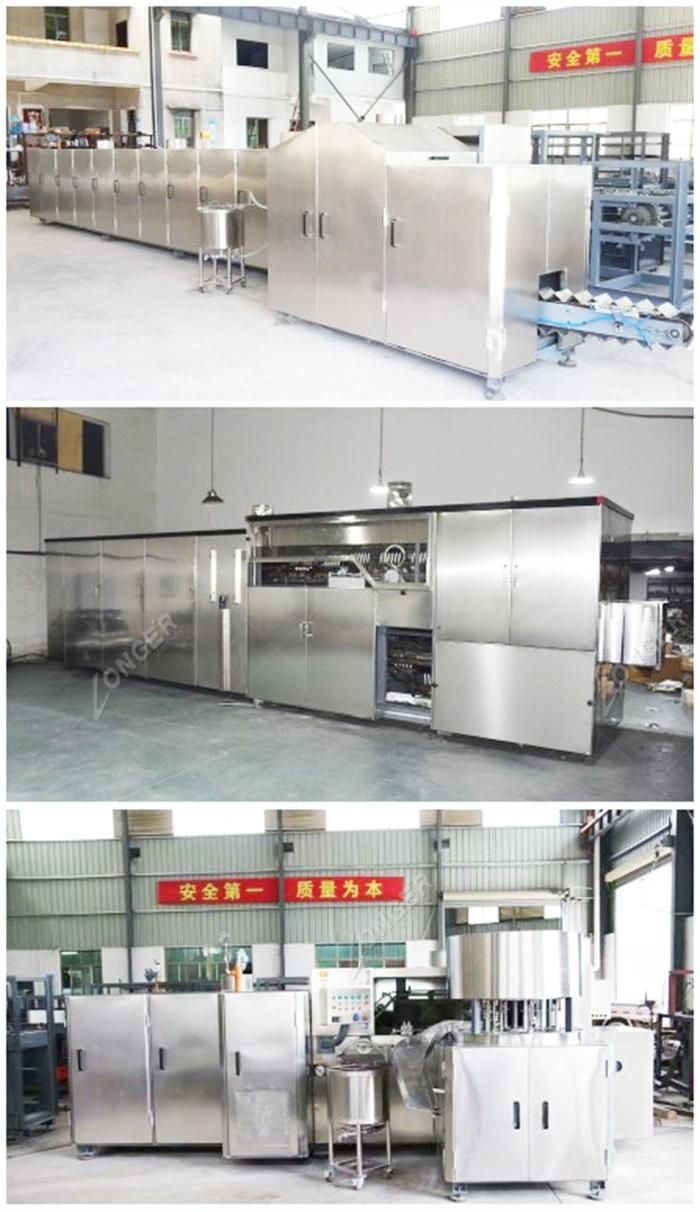 Automatic Sugar Cone Making Machine Ice Cream Cone Production Line