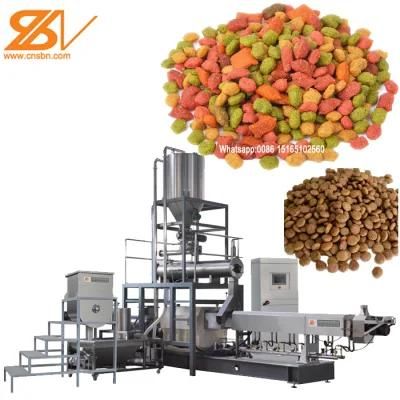 Automatic Dry Wet Kibble Dry Animal Pet Dog Cat Food Pellet Process Machine Line