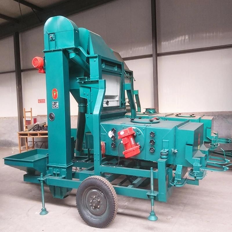 Grain Granule Wheat Maize Paddy Seed Screener Cleaner Machine