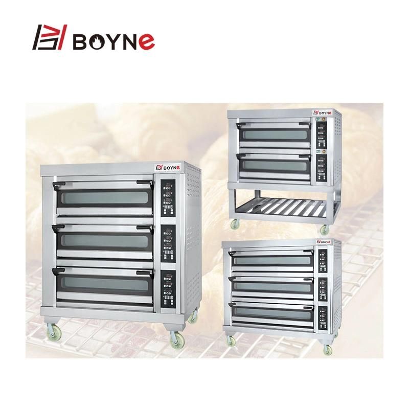 Rapid Heating Double Deck Four Trays Baking Oven