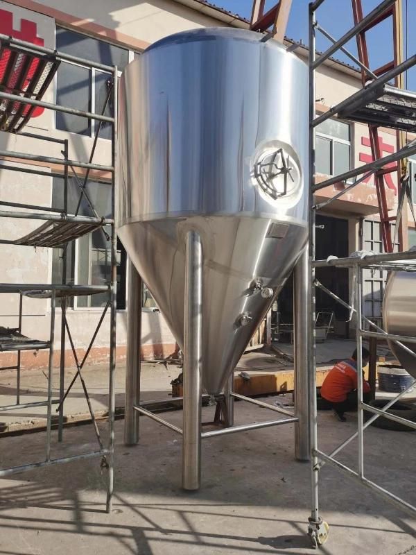 3000L Stainless Steel Beer Fermenter with Cooling Jacket Unitank