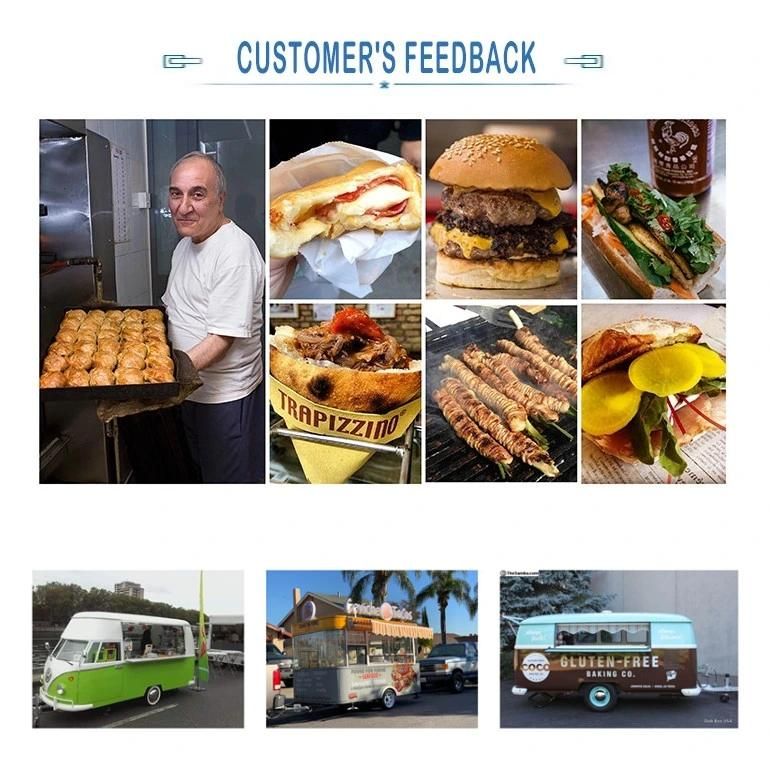 Fast Food Catering Airstream Trailers or Mobile Electric Airstream Food Truck Food Caravan Cart