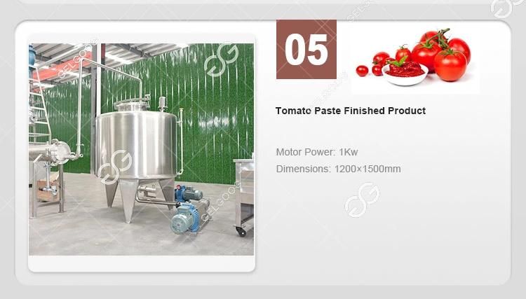 Small Industry Electric Crushed Tomato Puree Production Line Plant Tomato Source Processing Machines