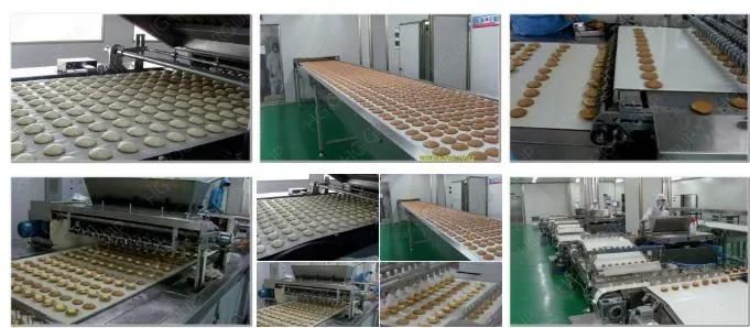 Automatic Baking Oven Chocopie Sandwich Cup Cake Production Line Bakery Snack Food Machine