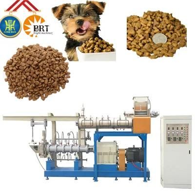 Double Screws Corn Meal Dry Pet Dog Cat Fish Feed Food Making Extruder