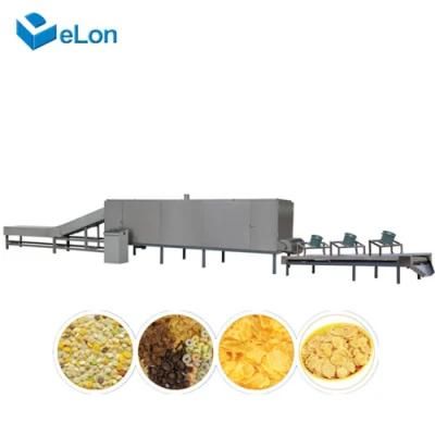 Corn Snacks Baby Breakfast Cereals Machine Corn Flakes Production Line