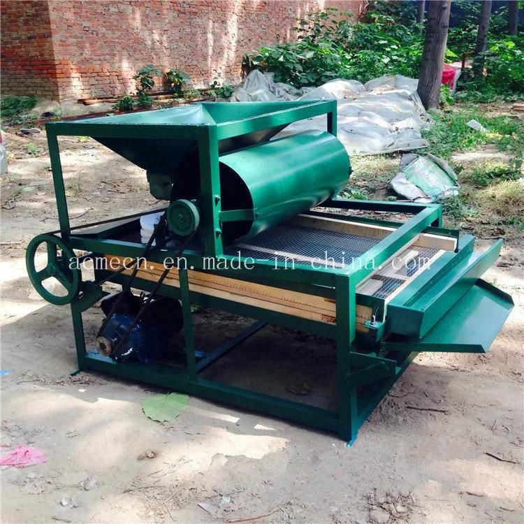 Raw Grain of Rice Vibrating Screening Double Deck Vibration Cleaning Screen Paddy Seeds Cleaner