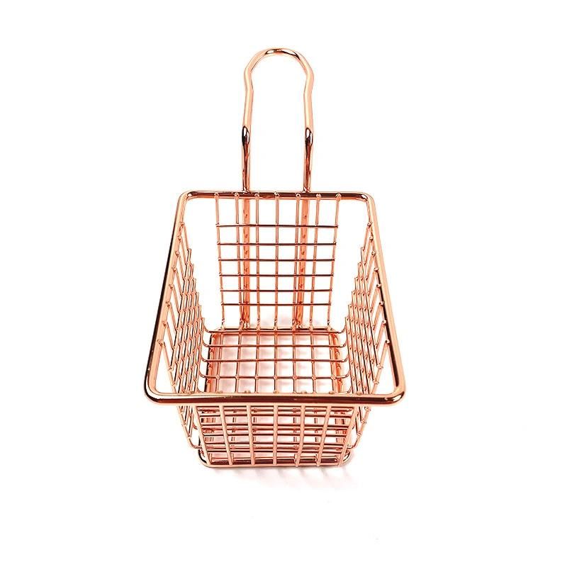 Gold Stainless Steel Mini Fryer Basket