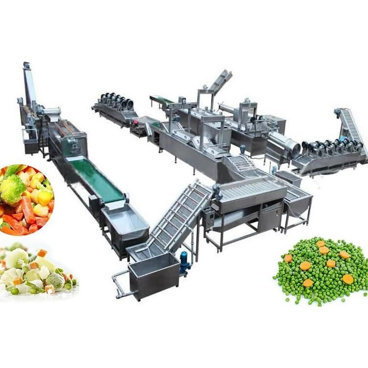 High Quality Frozen French Fries Line Frozen Vegetable Production Machine