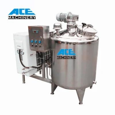 Factory Price Food Grade Stainless Steel Milk Processing Machinery Cooling Tank Price