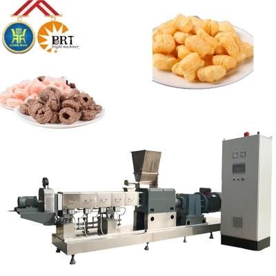 Auto Puffed Snacks Food Crispy Corn Puffs Snack Chips Making Extruder Machinery