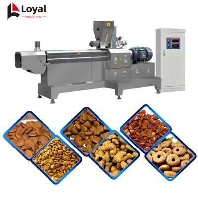 Stainless Steel Twin Screw Pet Dog Food Extruder Processing Machine