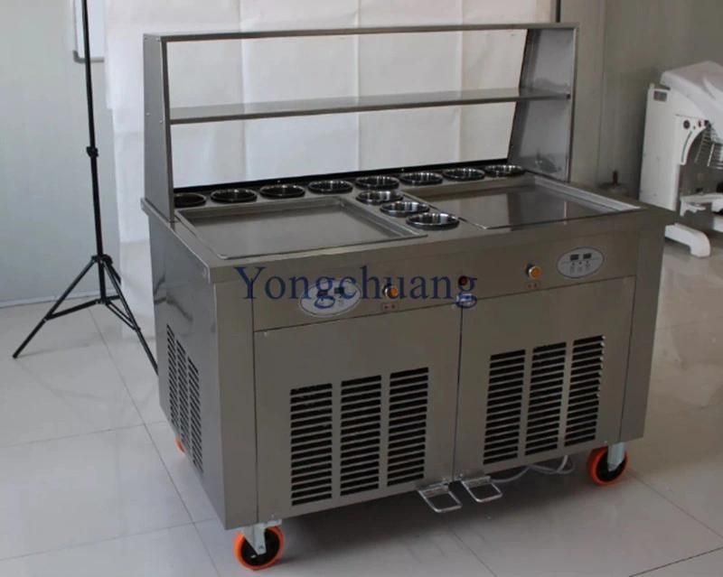 High Quality Fried Ice Cream Machine with Panasonic Compressor