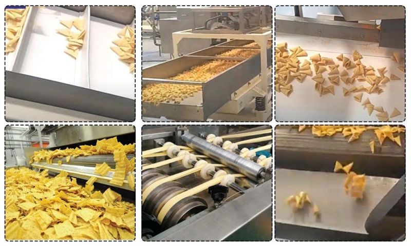 Salad Food Making Equipment Bugle Chips Machine Frying Bugle Snack Food Processing Line