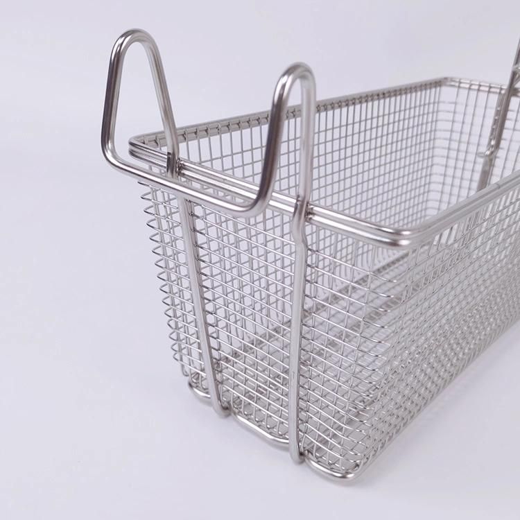 9 Gallon Large Deep Fry Basket Stainless Steel Fryer Basket for Frying Serving Food with Detachable Handle