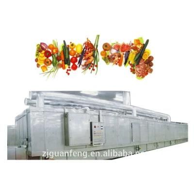 1500kg Large Capacity IQF Tunnel Freezer for Squid