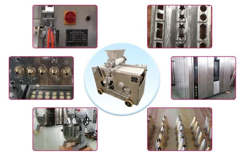 Automatic 200kg/H Output Hard Biscuit Cookies Machine