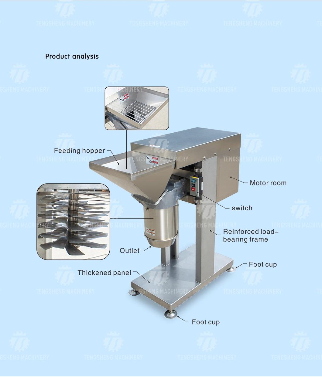 Guangdong Onion Chopper Slicer Garlic Crusher Fruit Vegetable Cutting Equipment Sauce Production Crushing Machine (TS-S68)