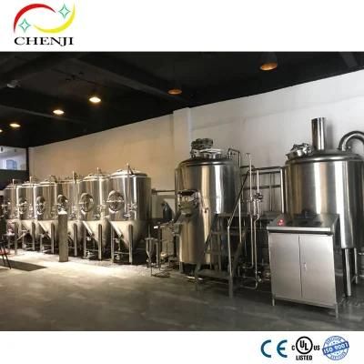 New Craft 10hl 5hl 500L 7bbl Industrial Beer Brewing Equipment