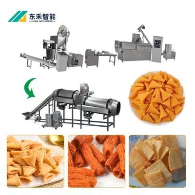 Crispy Bugle Chips Snack Food Processing Line Automatic Crisp Bugle Stick Processing Plant