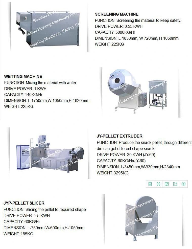 Snack Pellet Extruder Machine