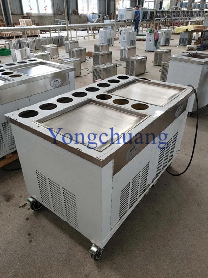 High Quality Fried Ice Cream Machine with Panasonic Compressor