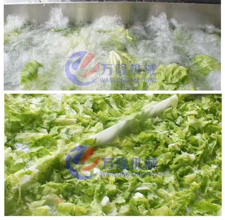 Automatic Leafy Vegetable Fruit Trimming Cutting Washing Drying Production Line