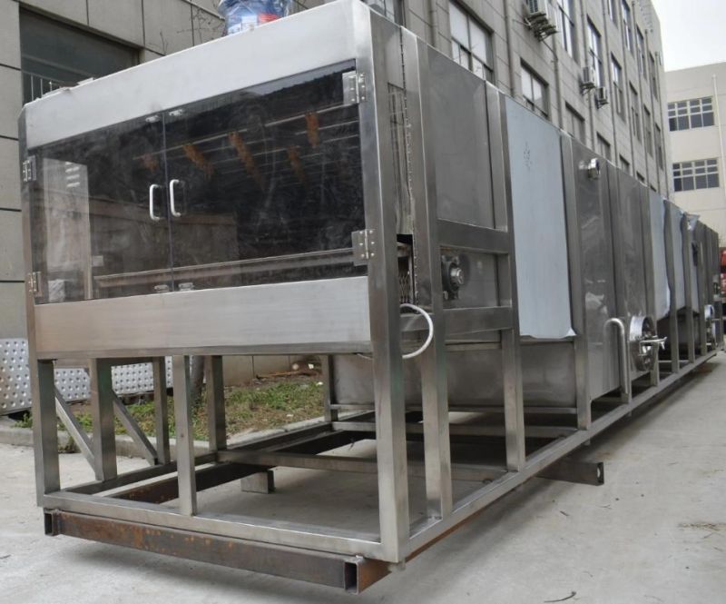 China′s New Stainless Steel Continuous Tunnel Spray Sterilizer of Fruit Juice Beverage