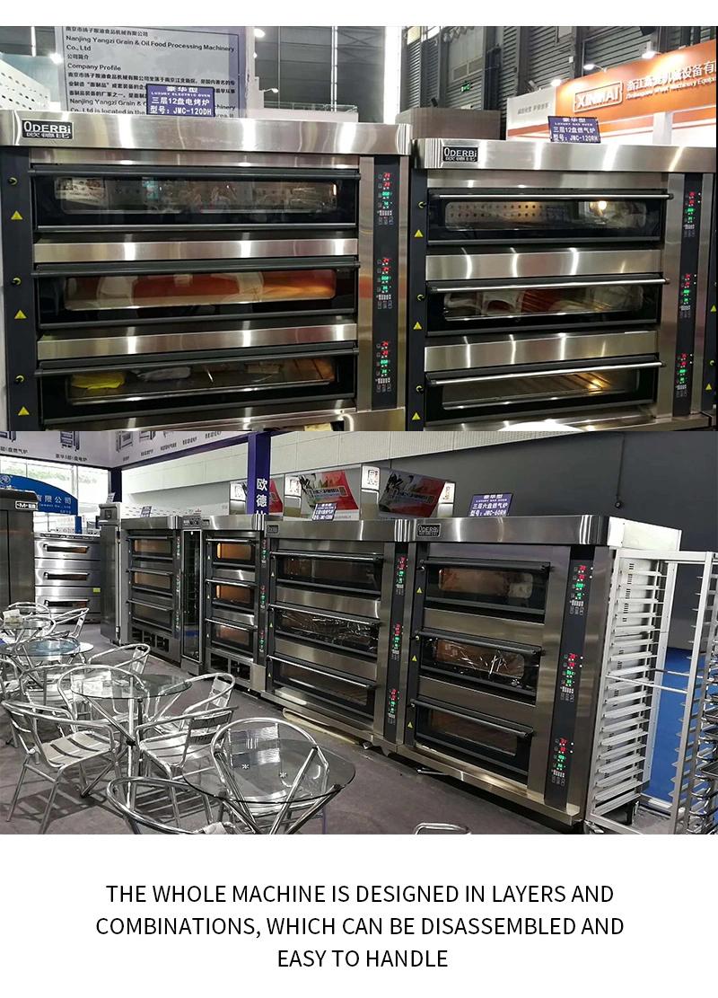 Commercial Bakery Equipment Baking Machine 3 Deck 9 Trays Electric Kitchen Equipment for Bread and Cake