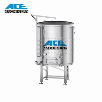 Best Price 1000L 2000L Wine Fermentor Stainless Steel Tank with Conical Bottom Wine Making ...